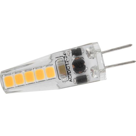 GARRYFIZH 10pcs Ampoules LED G4, 2W 3000K AC 12-24V Ampoules à Intensité Variable pour Lustre Plafonnier Lampe de Table Blanc Chaud