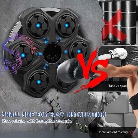 Macchina da boxe musicale per bambini, macchina da boxe intelligente Bluetooth da parete con guantoni, 3 velocità e contatore automatico, regalo di boxe per Natale e compleanni (1/4)