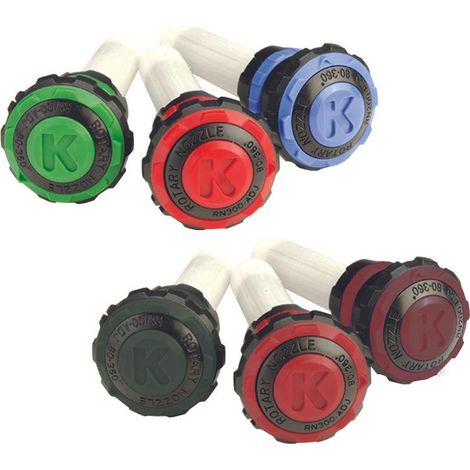 Testina rotary per irrigatori pop-up rain - Specifiche: da 80° a 360° mt 6,4 - Colore: Blu