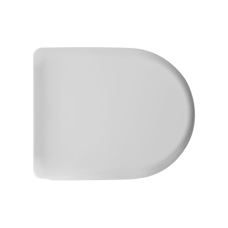 Sedile wc coprivaso termoindurente universale 43,2 x 35,8 cm copriwater bianco con cerniere regolabili (1/3)