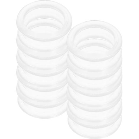 Lot de 10 Anneaux en Silicone pour Ciseaux de Coiffure, Protège-doigts Antidérapants Confortables en Silicone Souple pour Ciseaux de Toilettage et Coiffure (1/5)