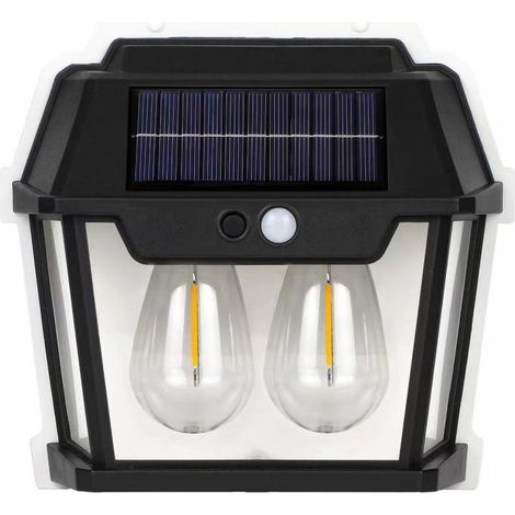 Applique murale solaire led double capteur mouvement ip65 (1/5)