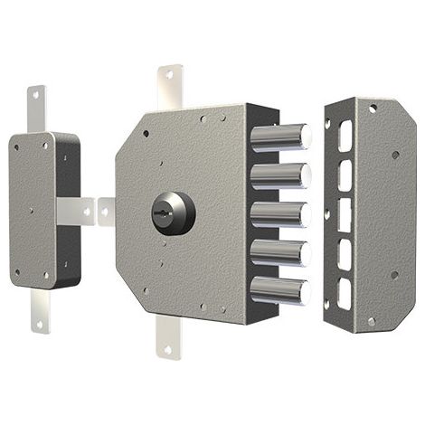 Cerradura para aplicar CR 3300C-02N – Cilindro de 60 mm – 3 puntos de cierre – Derecha – Estructura robusta