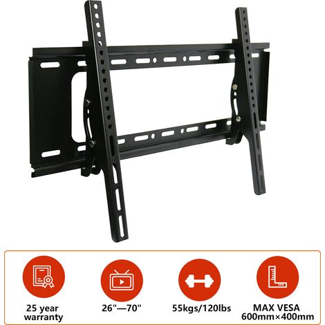 Premium TV Wall Bracket Mount with Tilting Action for 26"-70" 3D LED LCD Screens - Universal & VESA/600 Max (1/5)