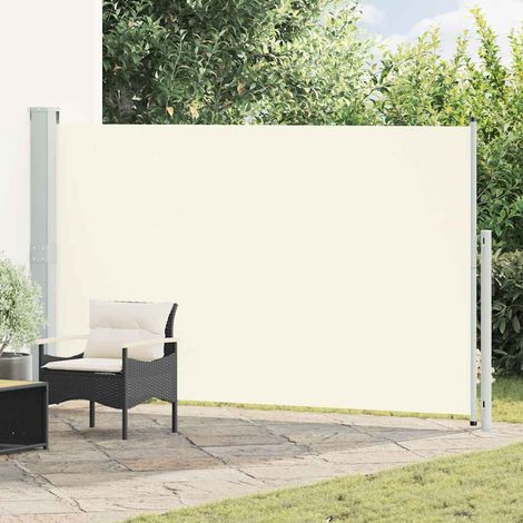 vidaXL Toldo lateral retráctil de jardín crema 180x314 cm (1/5)