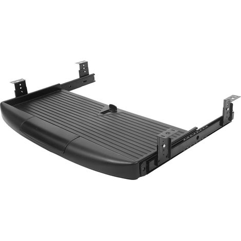 Kisangel Plateau coulissant pour clavier, rangement sous bureau, (1/5)
