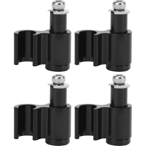 4 Pièces RC113 Noir Guidage de Câble en Alliage d'Aluminium pour Selle de Vélo, Support de Fil, Clip de Convertisseur (1/5)