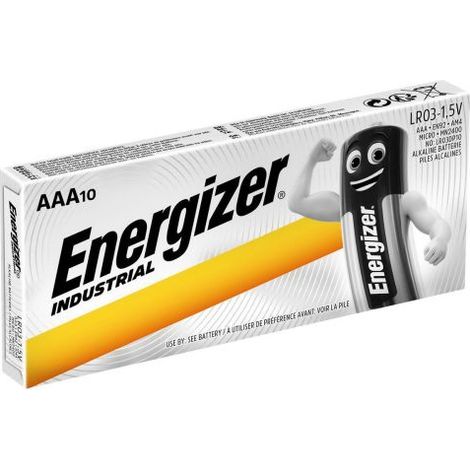 Energizer Battery Industrial (AAA) LR03 Alkaline (10 battery/ blister) 1,5V