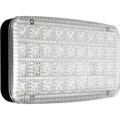 Plafonnier LED 12 V-24 V avec interrupteur marche/arrêt pour caravane/camping-car/remorque/bateau, Montage en surface