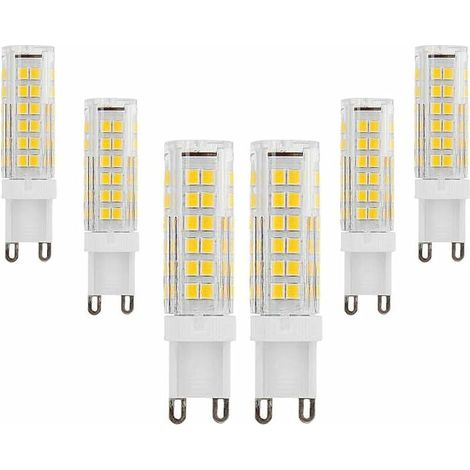 9W G9 LED Bulbs (85W Equivalent Halogen) Warm White 3000K 850Lumen AC220-240V 360° Beam Angle Energy Saving G9 Lamp No Dimmable (Pack of 6) [Energy Class A++] (1/5)