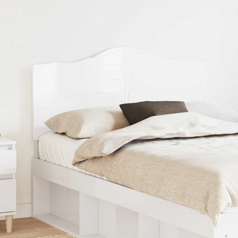 vidaXL Tête de lit Blanc Brillant Bois d'ingénierie (1/5)
