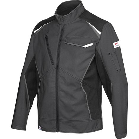 Kübler Jacke Iconiq cotton anthrazit/schwarz Gr. XL (1/2)