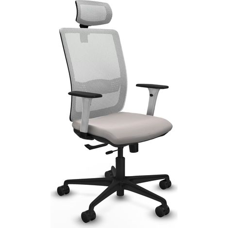 Chaise de bureau piqueras y crespo Haches blanc simili cuir