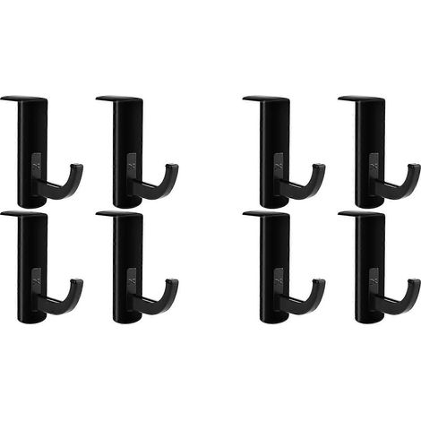 Lot de 8 supports pour casque audio, crochets adhésifs, supports de bureau et de table. (1/5)