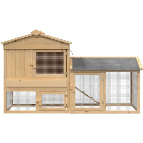 Maison Exclusive - Pollaio 2 pcs Marrone Pino massello (1/4)