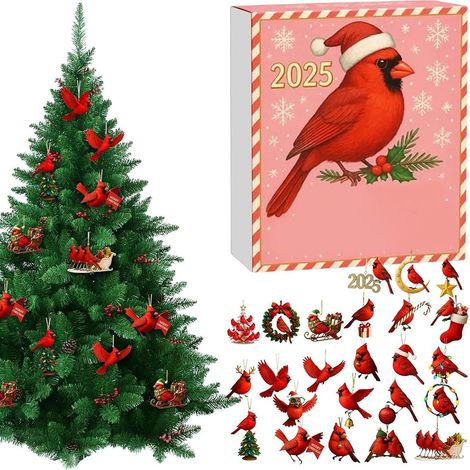 Calendario de Adviento – Decoraciones navideñas interactivas, calendarios de Adviento, adornos colgantes con acrílico 2D  Para adultos, amantes de lo paranormal (1/5)