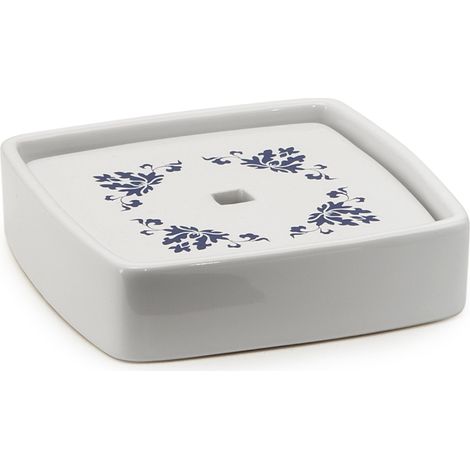 Portasapone d'appoggio Gedy Cixi Bianco/Blu (1/3)