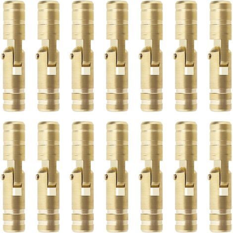 30pcs Charnières Dissimulées en Laiton Cylindre Charnière Fixe Cachée Cylindrique Meubles Charnière Cachée pour Bricolage Artisanat Boîtes à Bijoux Coffrets Cadeaux (1/5)