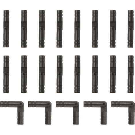 20pcs Brass Invisible Hinges, 4x25mm, Small Hidden Hinges for Jewelry Boxes, Black (1/5)