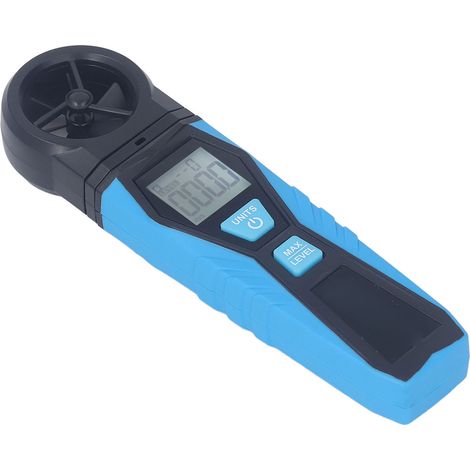 Tragbares digitales Anemometer mit 180°-Lüfterrotation, LCD-Bildschirm zur Anzeige von Temperatur, Luftfeuchtigkeit und Windgeschwindigkeit, tragbarer Wetterdetektor. (1/5)