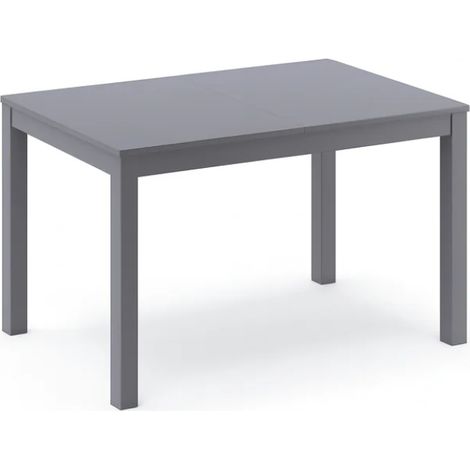 Belfort,  Tavolo allungabile con top in melaminico Grigio scuro (80cm X 130/210cm H. 76cm)  Duzzle (1/4)