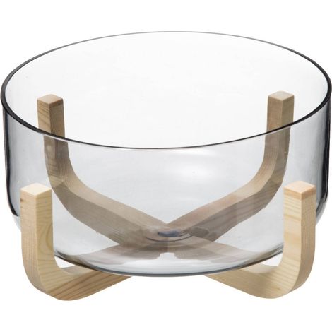 Secret-de-gourmet Arha Saladier Verre Transparent 28 cm (1/4)