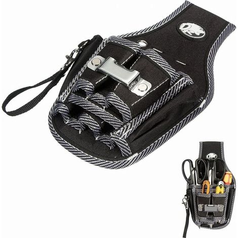 Pochette à outils 9 en 1 Ceinture-sacoche électricien porte-outils de ceinture Multifonction Sac Tournevis Kit Support pour Bricolage/électricien/plombier/constructeur/menuisier-Fei Yu (1/5)