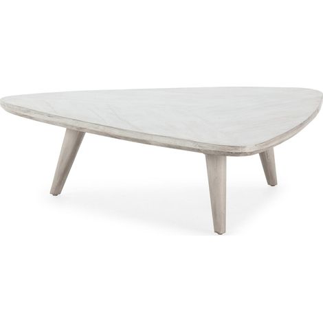 Table basse Bois de cèdre élégance Gris Voilé - Gris voilé élégant et moderne (1/4)