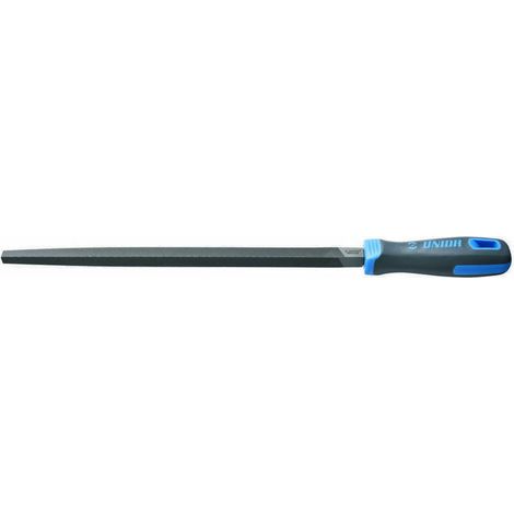 Lime carrée bâtarde UNIOR 765HB 370 mm Poignée bi-matière gris/bleu (1/2)
