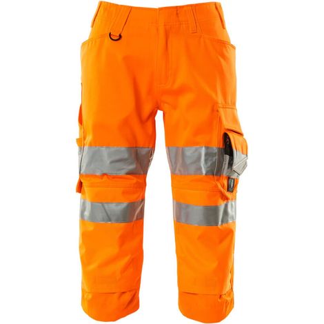 Mascot Warnschutz Dreiviertel-Hose SAFE SUPREME mit Knietaschen 17549 Gr. 51 warnorange