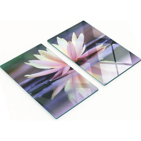 Planches décoratives multifonctionnelles de cuisine en verre trempé Lotos 2x30x52 cm (1/5)