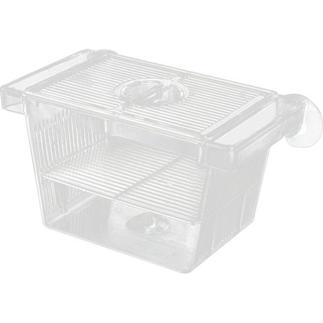 Schwimmende Aquarienzucht- und Isolationsbox mit transparentem Deckel – Acryl – 3 Größen erhältlich (inkl. Saugnäpfe) – 1 Stück (1/5)