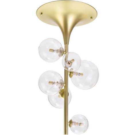 Plafonnier glamour doré en boules verre 6xG9 Rabalux (1/5)