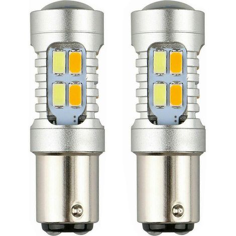 2er-Pack Canbus-kompatible 1157 BAY15D P21/5W 5630 LED-Lampen für Autoblinker (1/5)