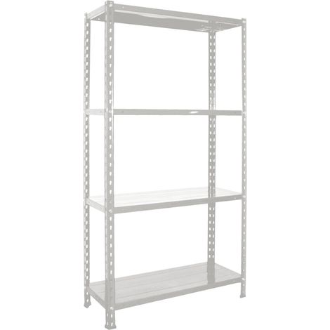 Scaffale in metallo resistente con 4 ripiani 75x30x150 cm -  White