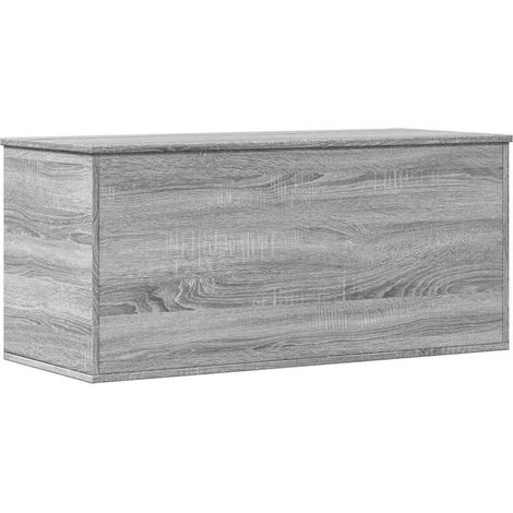 Maison Exclusive - Caja de almacenaje madera ingeniería gris Sono (1/5)