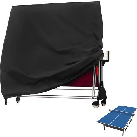 Housse de table de tennis de table : tissu Oxford imperméable et coupe-vent, housse de protection pour table de tennis de table-185 × 70 × 165 cm (1/5)