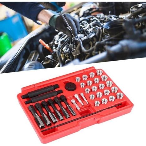 Glow plug repair kit, Glow plug thread insert, auto repair steel kit (1/4)