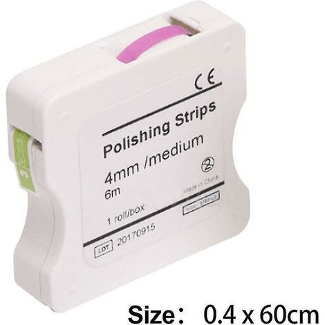 1 rotolo di strisce lucidanti dentali, striscia lucidante in rotolo da 4 mm (1/4)