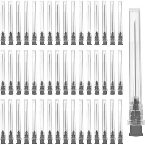 Lot de 150 tubes de distribution en acier inoxydable 22G 0,7-38 mm pour liquides emballés individuellement pour laboratoire scientifique, ménage, loisirs, bricolage (1/5)