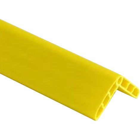 Protège-angle murale caoutchouc coloré 1m jaune - Bande anticollision auto-adhésive garage - Protection bords coins enfant