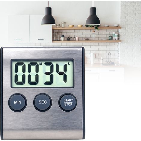 Digitaler Mini-Küchenwecker, tragbarer magnetischer Countdown-Timer für Grill, Spa und Küche (1/5)