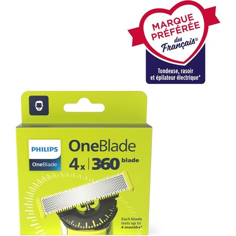 Tete de rasoir - PHILIPS - QP Pack 4 lames (1/5)