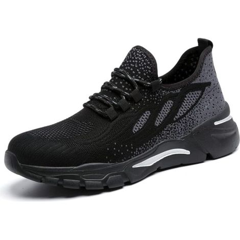 Chaussures de Sécurité Hommes Femmes Baskets en Coussin d'air Chaussures de Travail Légères Et Respirantes Chaussure de Sécurité de Sécurité Chaussures de Protection 40EU