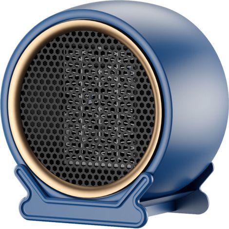 Radiateur Soufflant électrique Portable, 1200W Chauffage Soufflant Electrique, PTC Chauffage d'appoint, 2 Réglages de Chaleur, économie d'énergie, Protection Contre la Surchauffe (blue) (1/5)