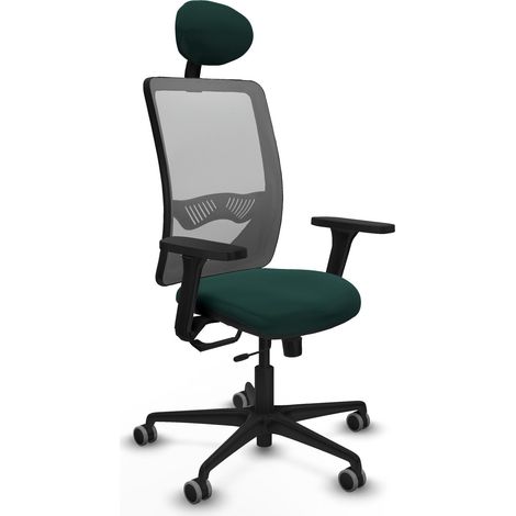 Silla de oficina piqueras y crespo Zulema cuero sintético gris (1/2)
