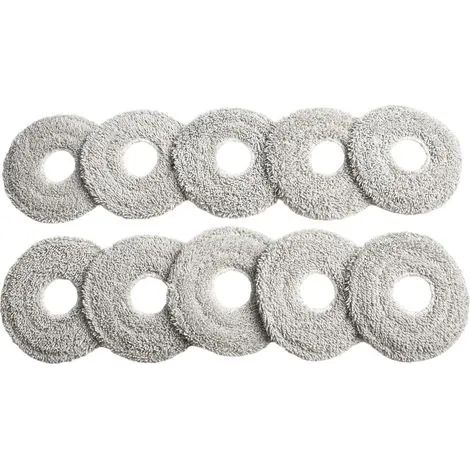 Lot de 4 ou 10 lingettes de nettoyage de rechange pour aspirateur Spin For Revolution 11090 - Gris (1/3)