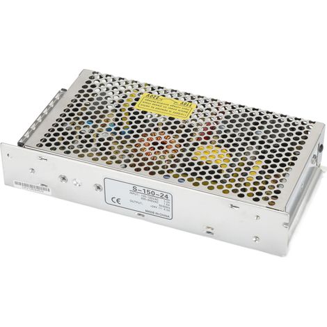 Alimentation à découpage 150W S-150-24, alliage aluminium, protection intégrée, convertisseur DC 24V industriel, bloc d'alimentation fiable et robuste. (1/5)