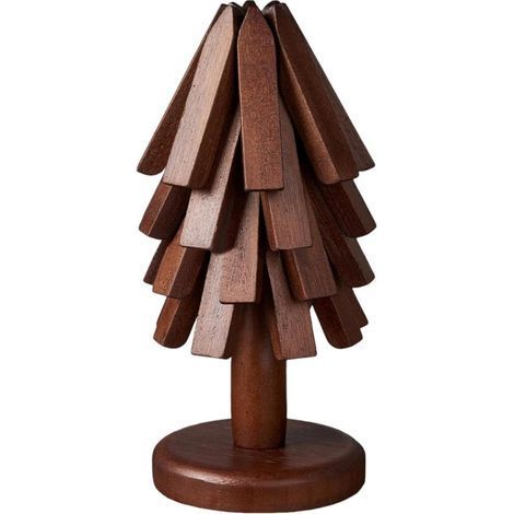 Sous-verres Longziming en bois (lot de 4) – Résistants à la chaleur – Motif arbre – Pour Casseroles et poêles , plats à four, théières – Décoration de Cuisine et cadeau de pendaison de crémaillère (1/5)