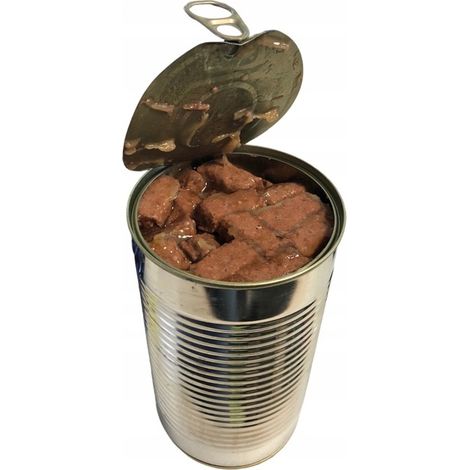 8 lattine di cibo umido per cani a base di pollame e manzo da 1250 g